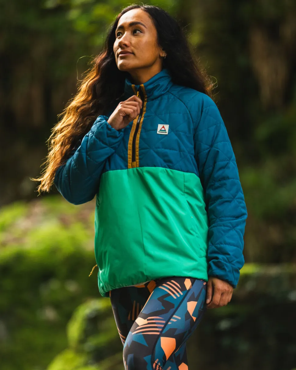 Online Passenger Trace Recycled Thermore® Insulated Jacket Corsair Blue/ Jungle Green