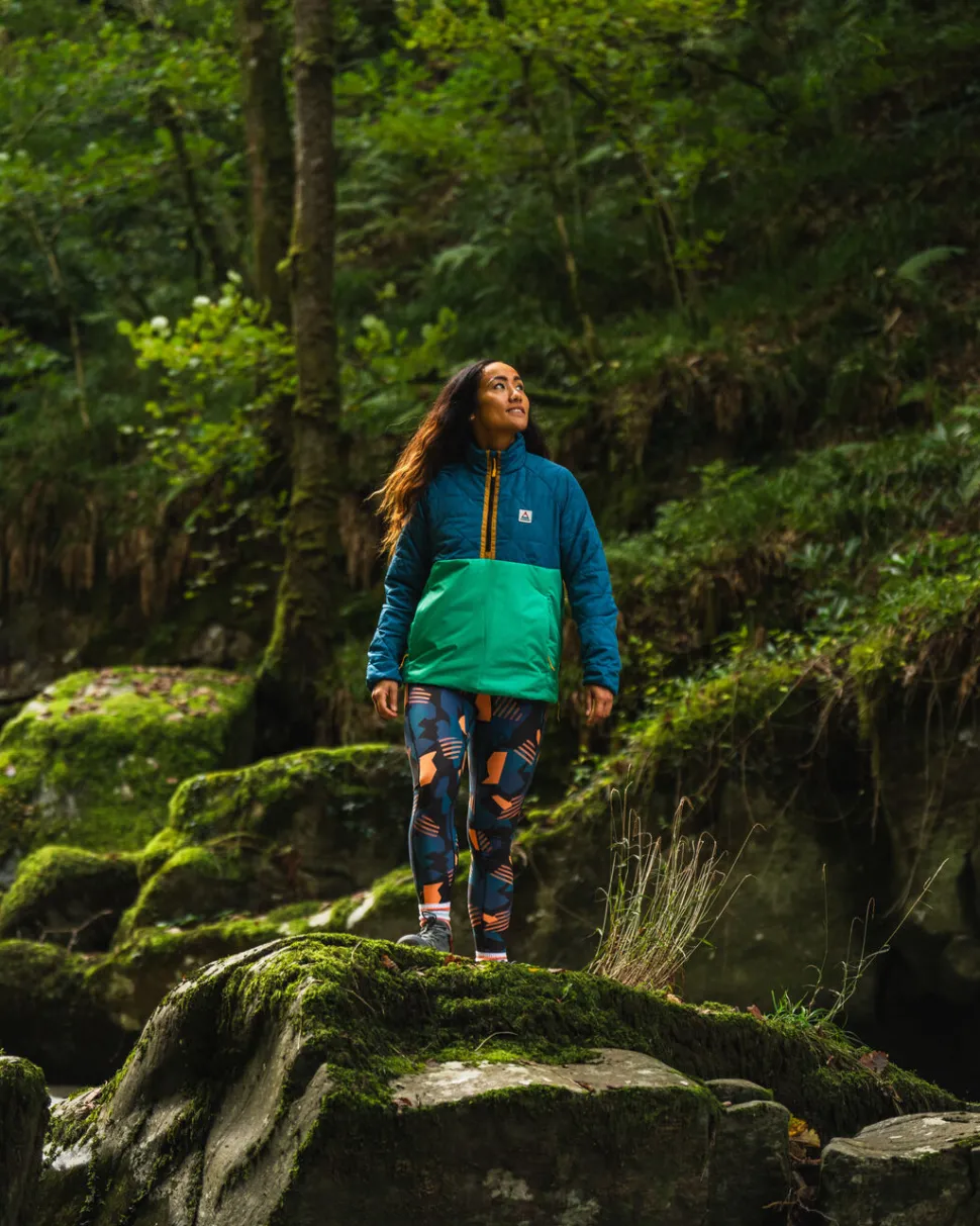 Online Passenger Trace Recycled Thermore® Insulated Jacket Corsair Blue/ Jungle Green