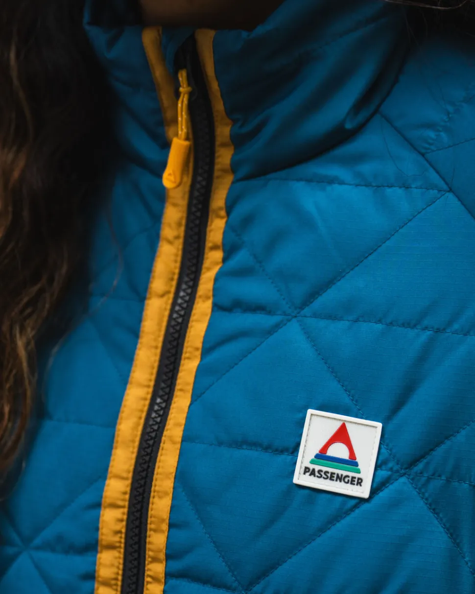 Online Passenger Trace Recycled Thermore® Insulated Jacket Corsair Blue/ Jungle Green