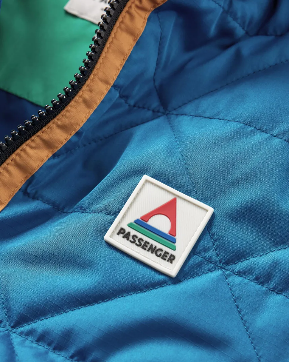 Online Passenger Trace Recycled Thermore® Insulated Jacket Corsair Blue/ Jungle Green