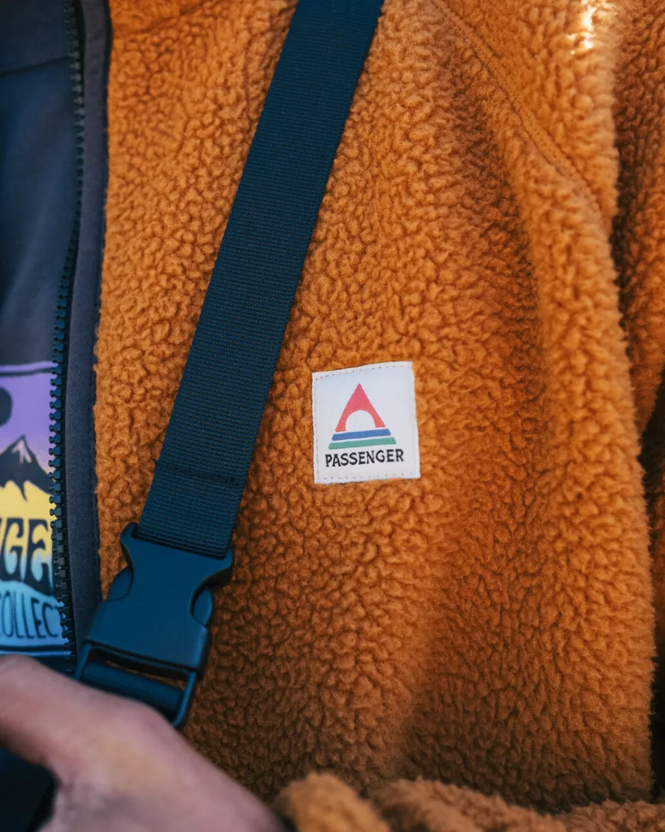 Clearance Passenger Tripper 2.0 Full Zip Recycled Sherpa Fleece Glazed Ginger