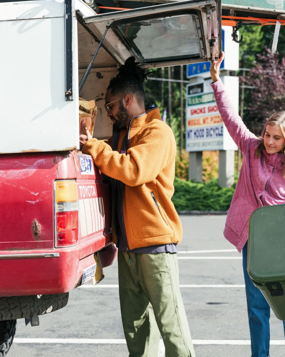 Clearance Passenger Tripper 2.0 Full Zip Recycled Sherpa Fleece Glazed Ginger