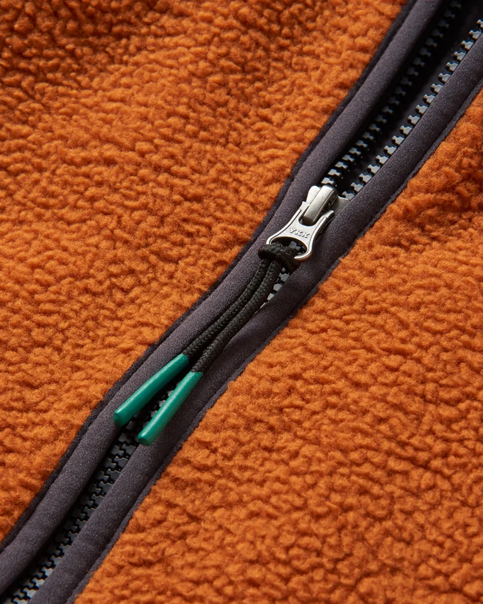 Clearance Passenger Tripper 2.0 Full Zip Recycled Sherpa Fleece Glazed Ginger