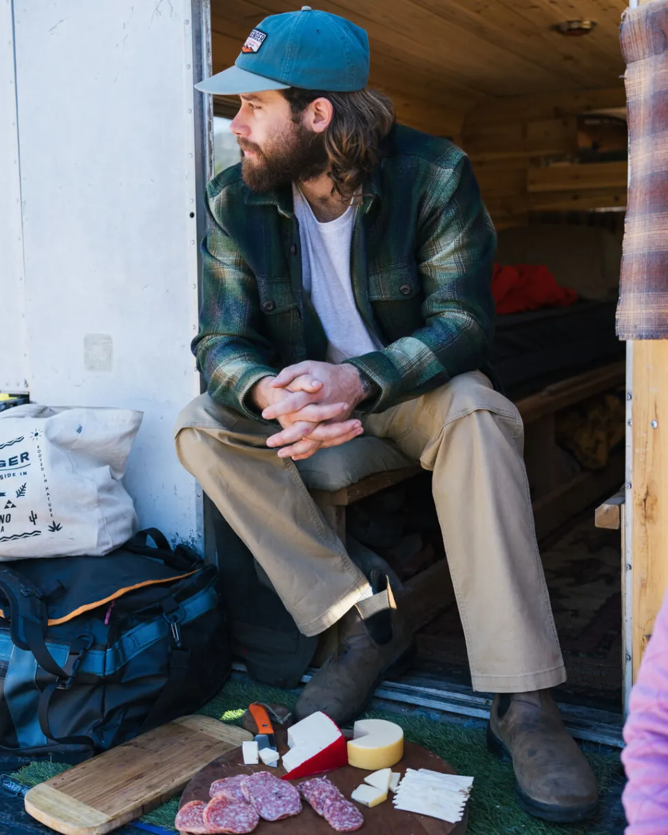 Online Floris van Bommel Vantage Organic Cotton Canvas Trouser Biscuit