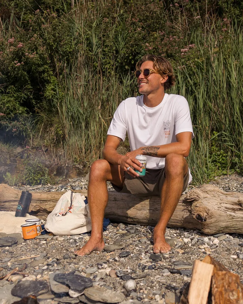 Hot Passenger Views Brews T-Shirt X Brewgooder White