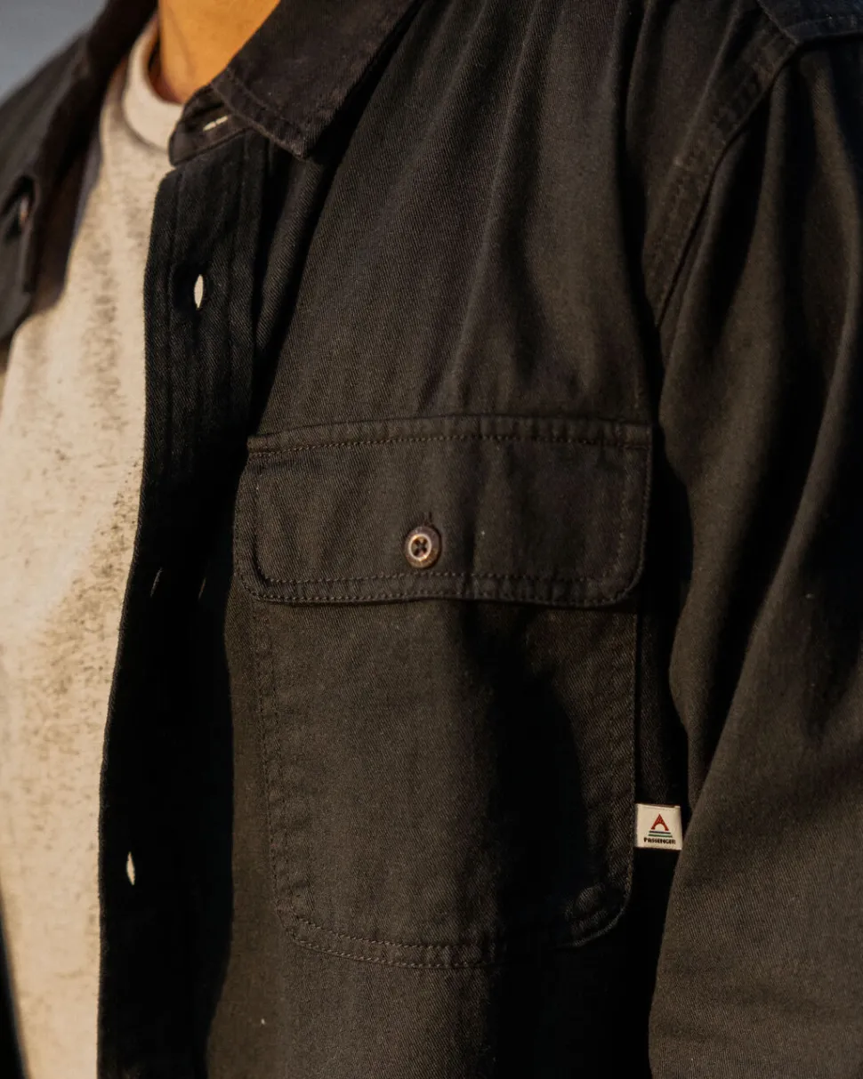 Cheap Passenger Vision Organic Cotton Shirt Black