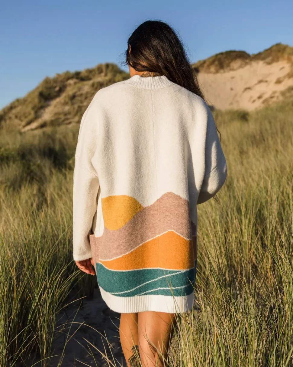 Store Passenger Vista Recycled Knitted Cardigan Off White