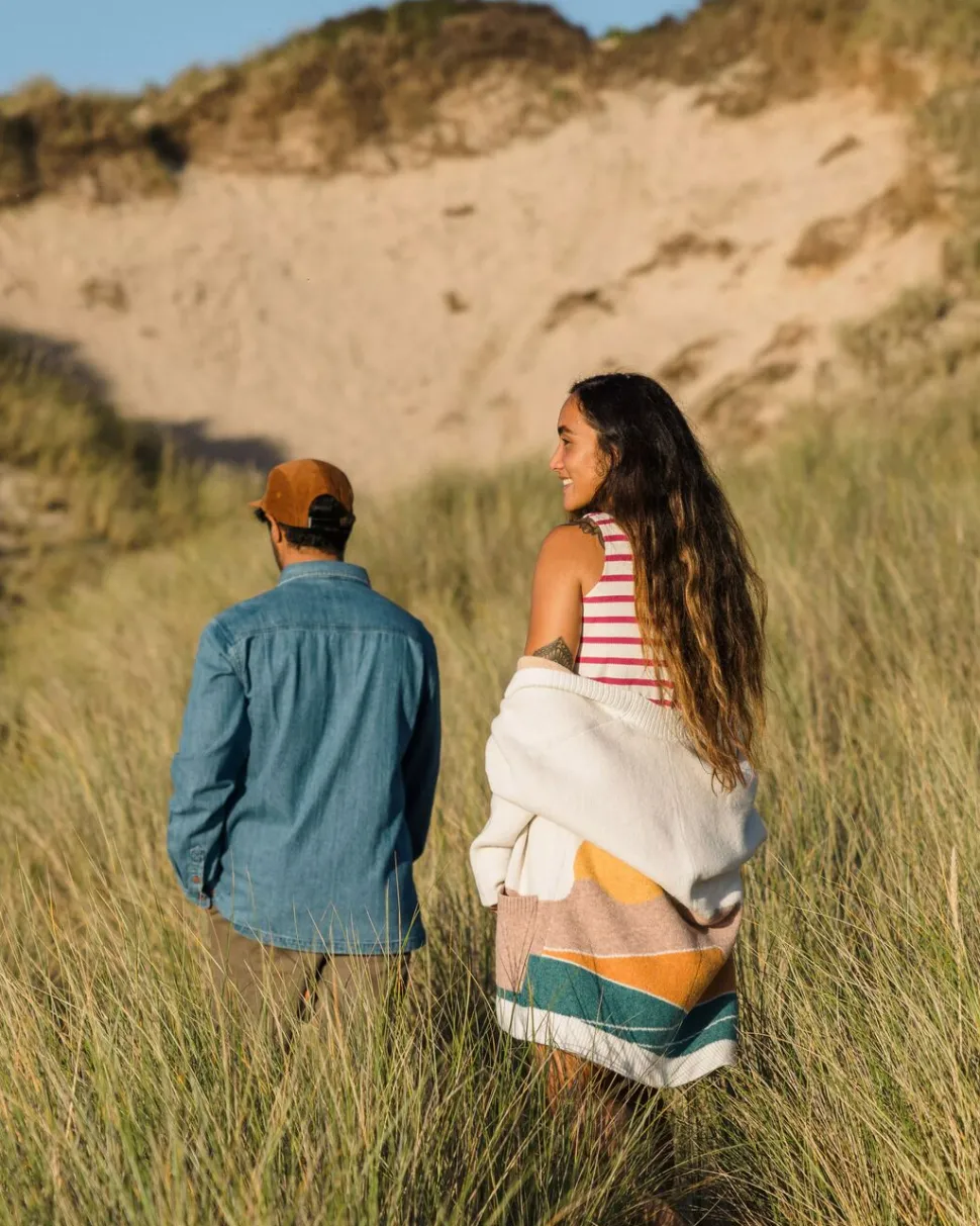 Store Passenger Vista Recycled Knitted Cardigan Off White