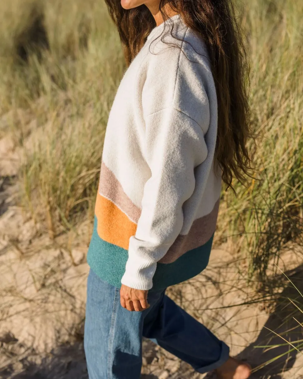 Discount Passenger Vista Recycled Oversized Knitted Jumper Off White