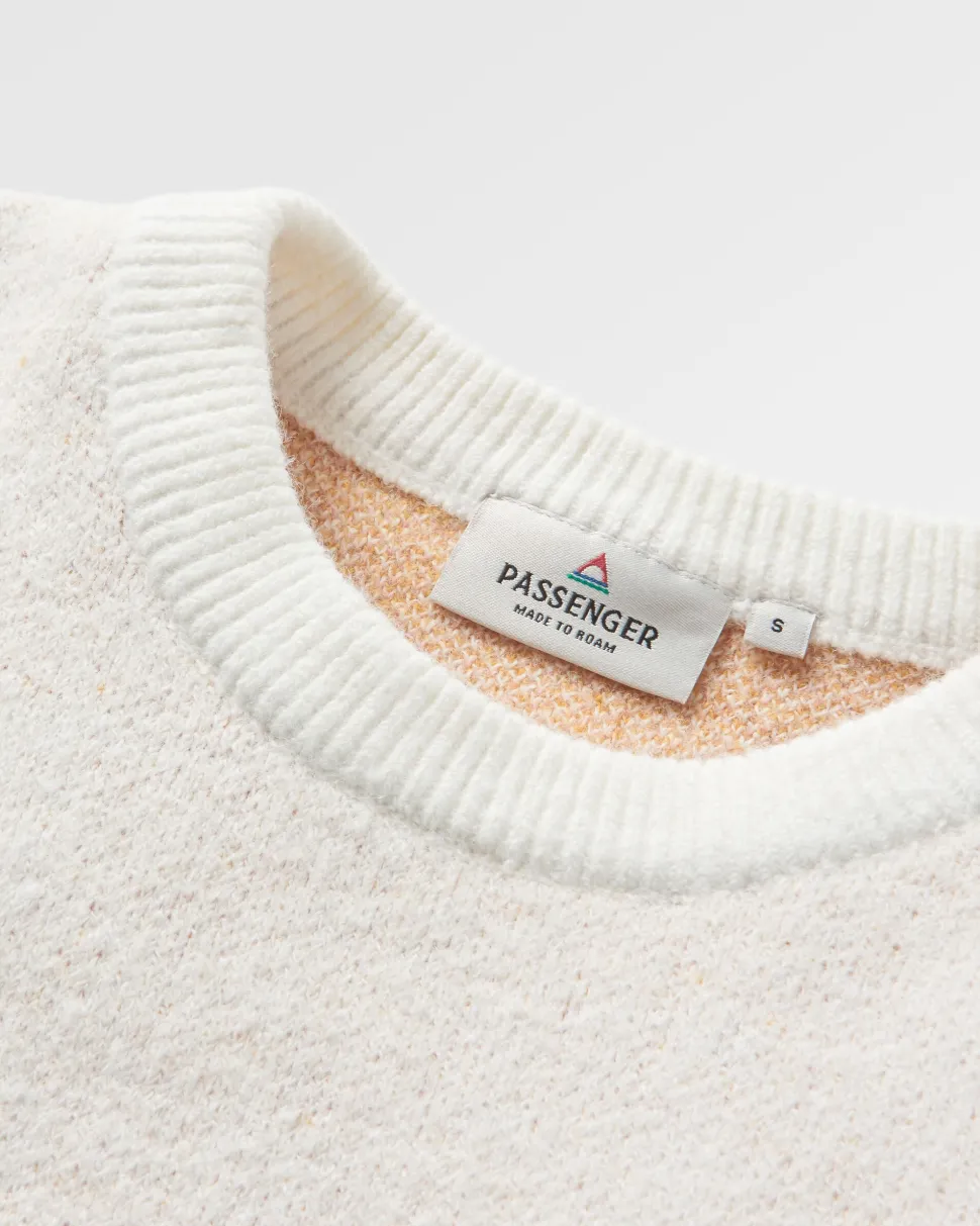 Discount Passenger Vista Recycled Oversized Knitted Jumper Off White