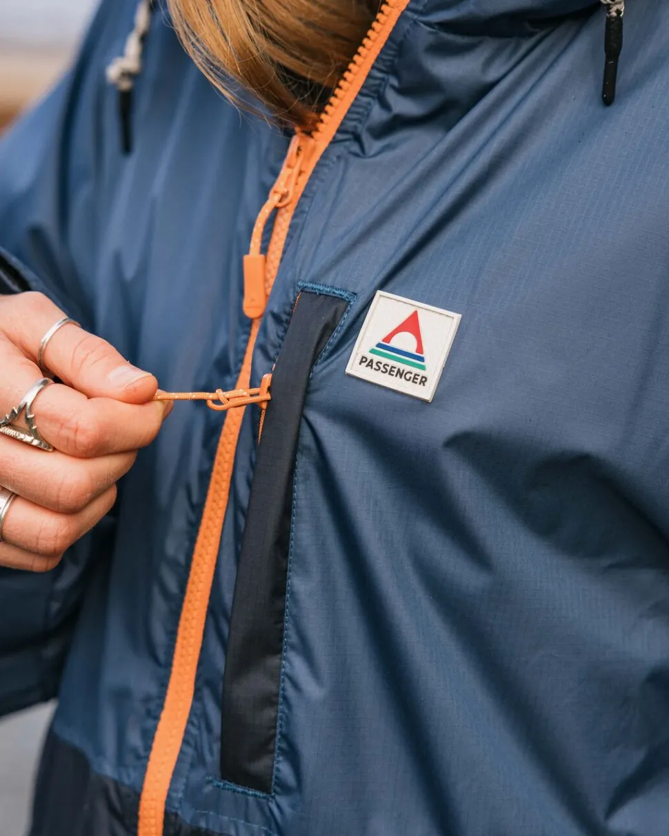 Online Passenger Waves Recycled Sherpa Lined Changing Robe Dark Denim/ Deep Navy