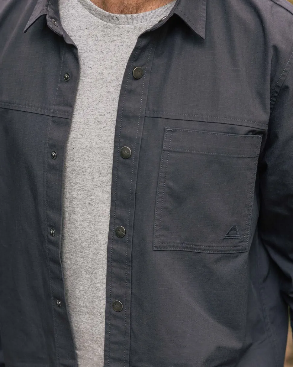 Hot Passenger Way Organic Cotton Ripstop Shirt Charcoal