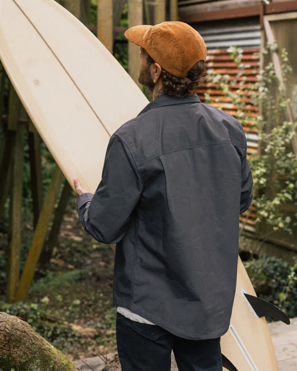 Hot Passenger Way Organic Cotton Ripstop Shirt Charcoal