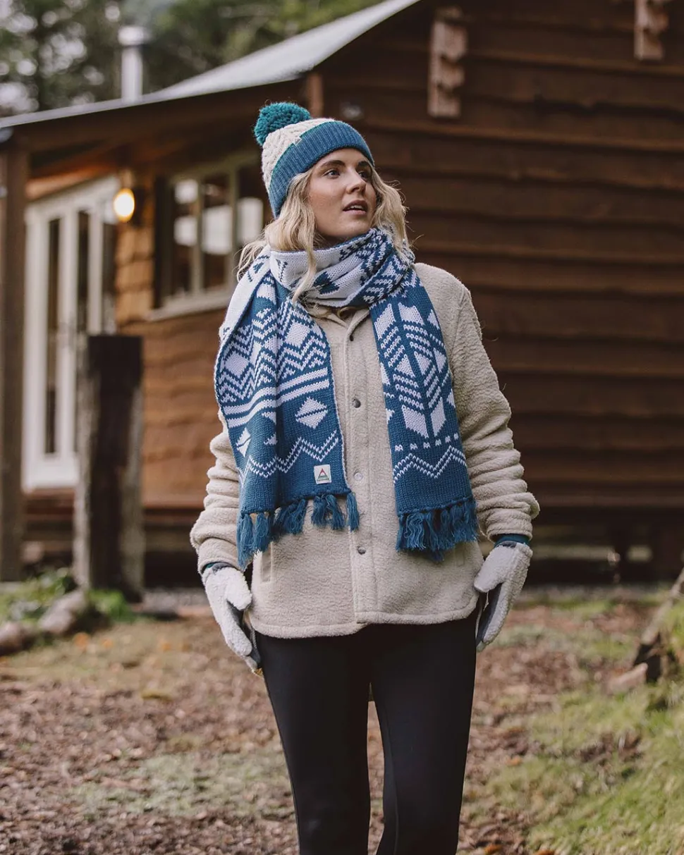 Fashion Passenger West Coast Recycled Acrylic Scarf Blue Steel