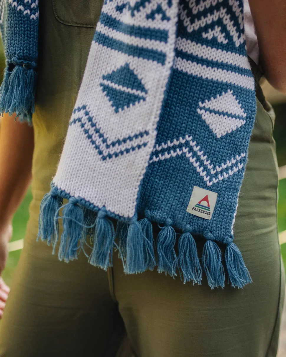 Fashion Passenger West Coast Recycled Acrylic Scarf Blue Steel