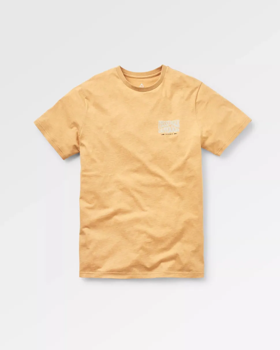Online Passenger Yuca Organic Cotton T-Shirt Dusty Ochre Marl