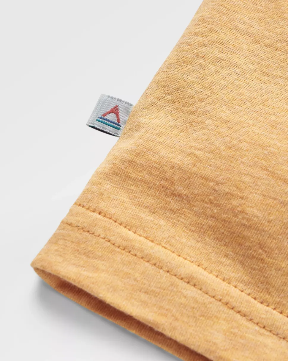 Online Passenger Yuca Organic Cotton T-Shirt Dusty Ochre Marl