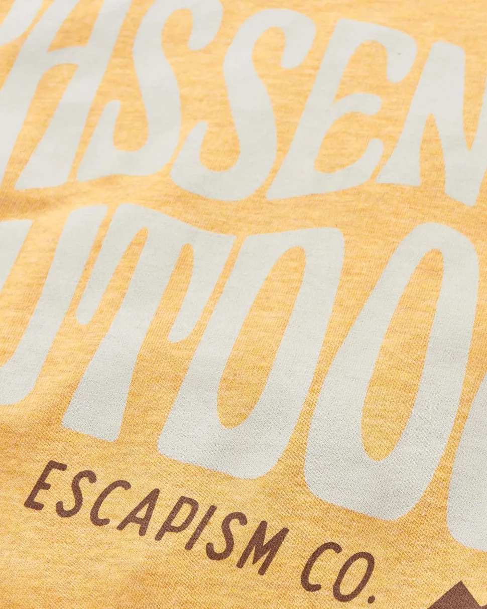 Online Passenger Yuca Organic Cotton T-Shirt Dusty Ochre Marl